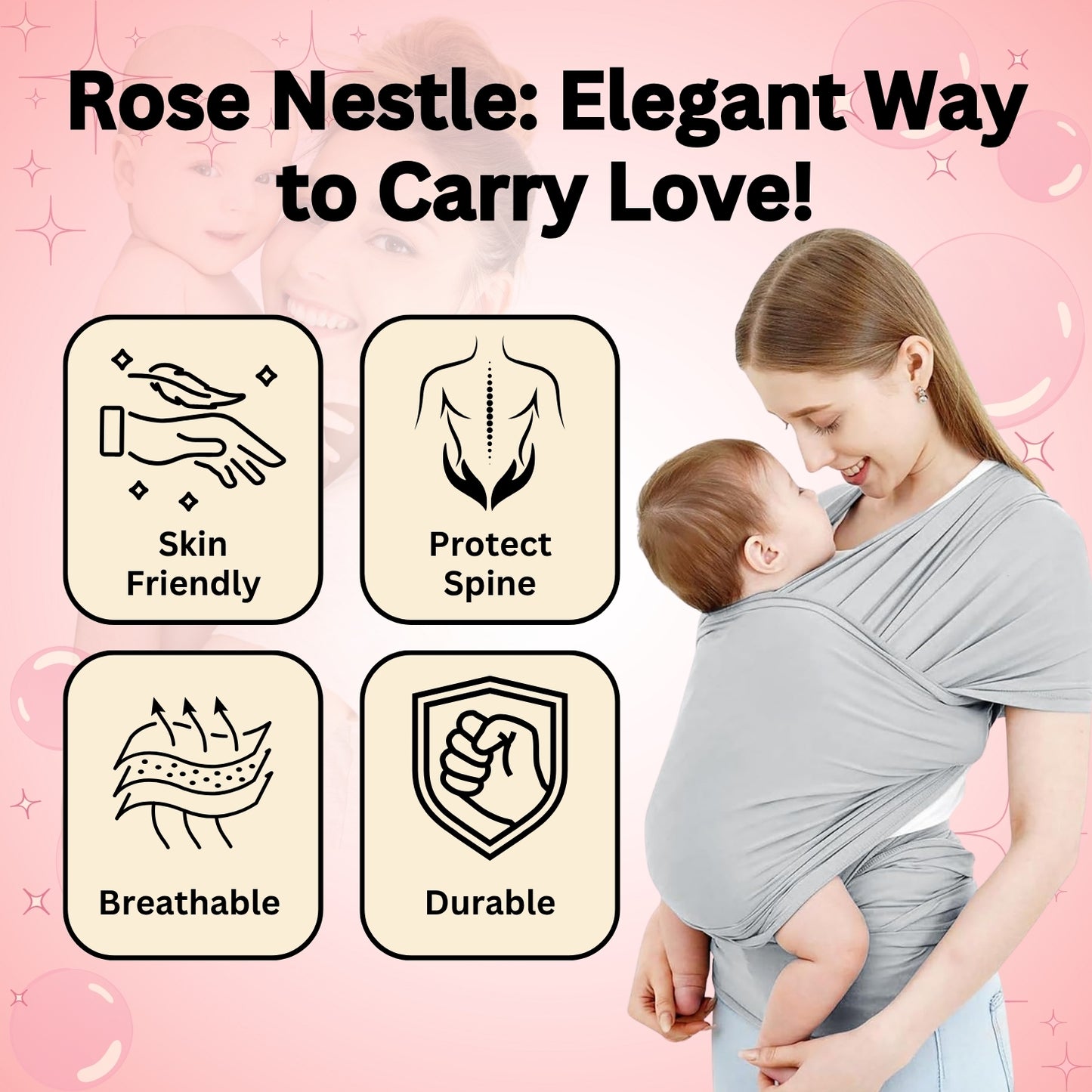 Cosimom™ Hands Free Baby Wrap